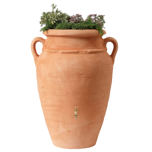 Antique amphora regenton terra