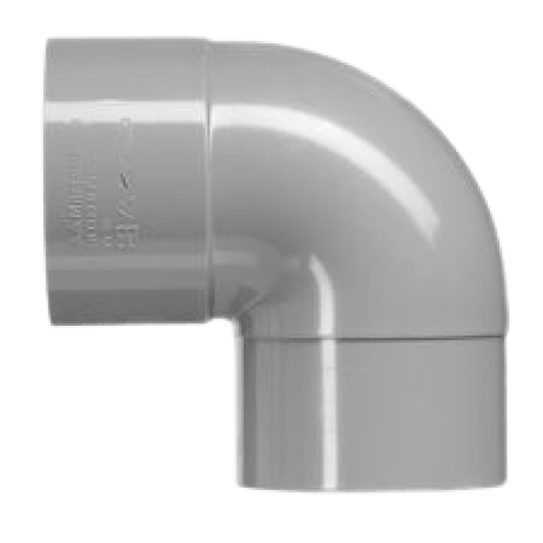 Bocht PVC 88° 90 mm 1x lijmmof