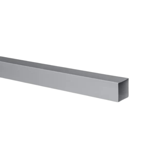 HWA buis PVC grijs vierkant 100 x 1.8 mm